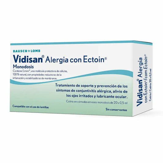 Vidisan Alergia con Ectoin, 20 Monodosis