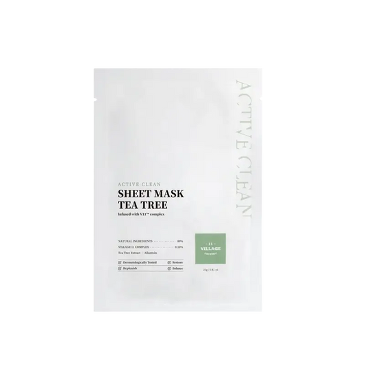 Village 11 Factory Active Clean Sheet Mascarilla Tea Tree, 23 gr