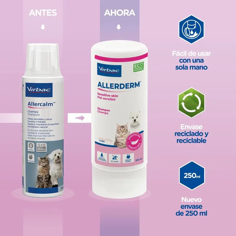 Virbac Allerderm Champú Piel Sensible 250 Ml