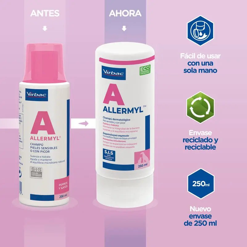 Virbac Allermyl Champú 250 Ml