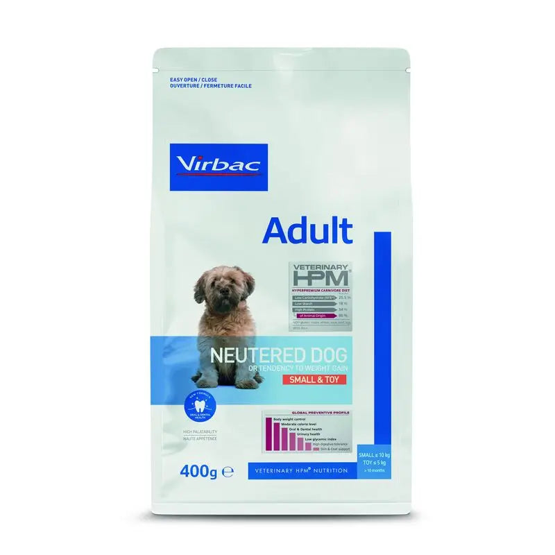 Virbac Hpm Adult Dog Neutered Small & Toy 400g, pienso para Perros