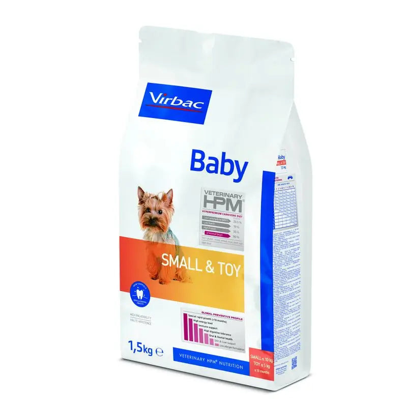 Virbac Hpm Baby Dog Small & Toy 1,5kg, pienso para Perros