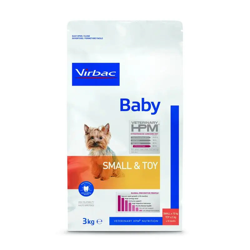 Virbac Hpm Baby Dog Small & Toy 3kg, pienso para Perros