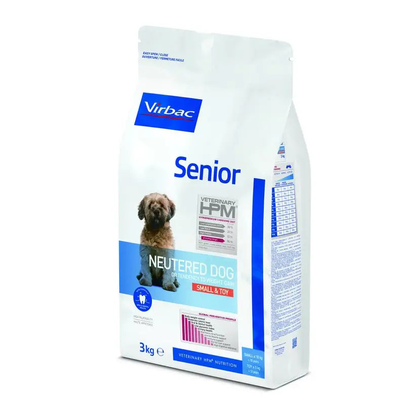 Virbac Hpm Senior Dog Neutered Small & Toy 3kg, pienso para Perros