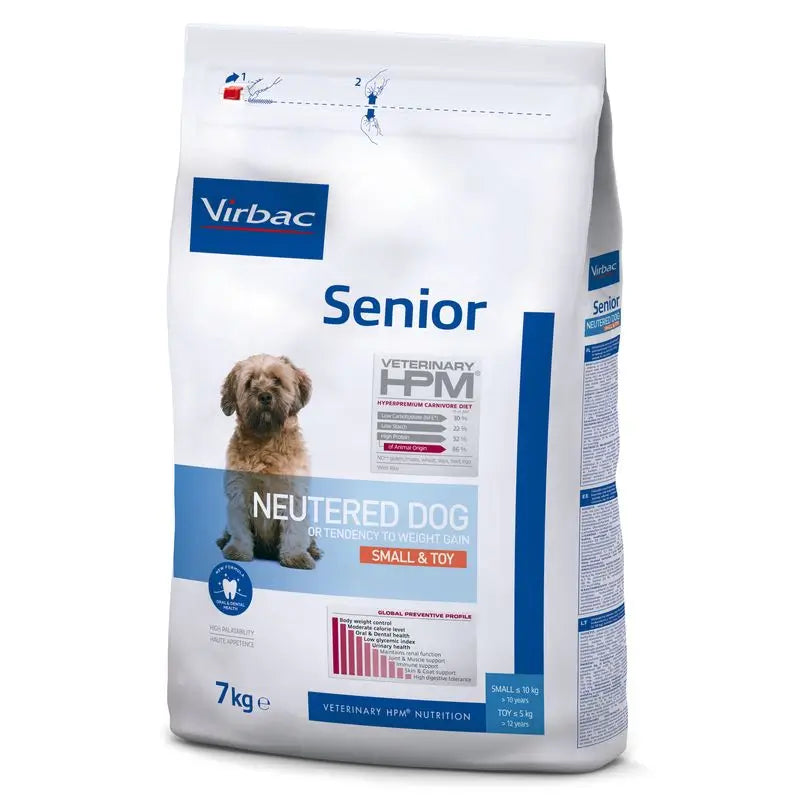 Virbac Hpm Senior Dog Neutered Small & Toy 7kg, pienso para Perros