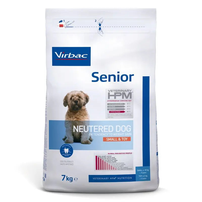 Virbac Hpm Senior Dog Neutered Small & Toy 7kg, pienso para Perros