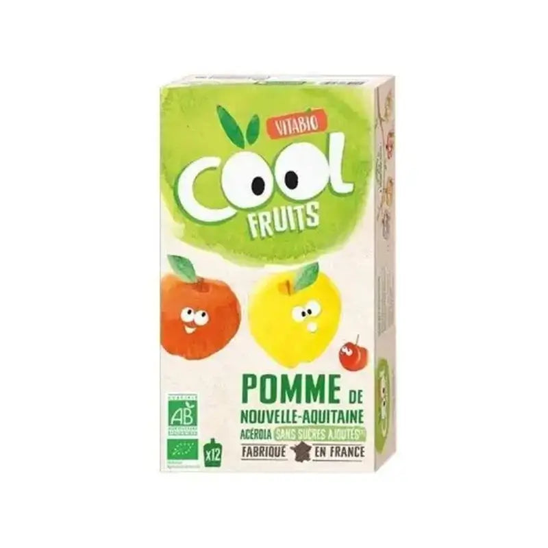 Vitabio Cool Fruits De Manzana 90 Gr, 12 unidades