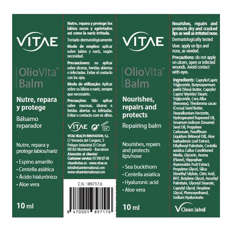 Vitae Oliovita Balm 10 ml