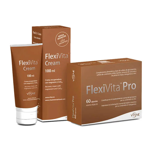 Vitae Pack Flexivita Pro 60 cápsulas + Flexivita Crema 100 Ml