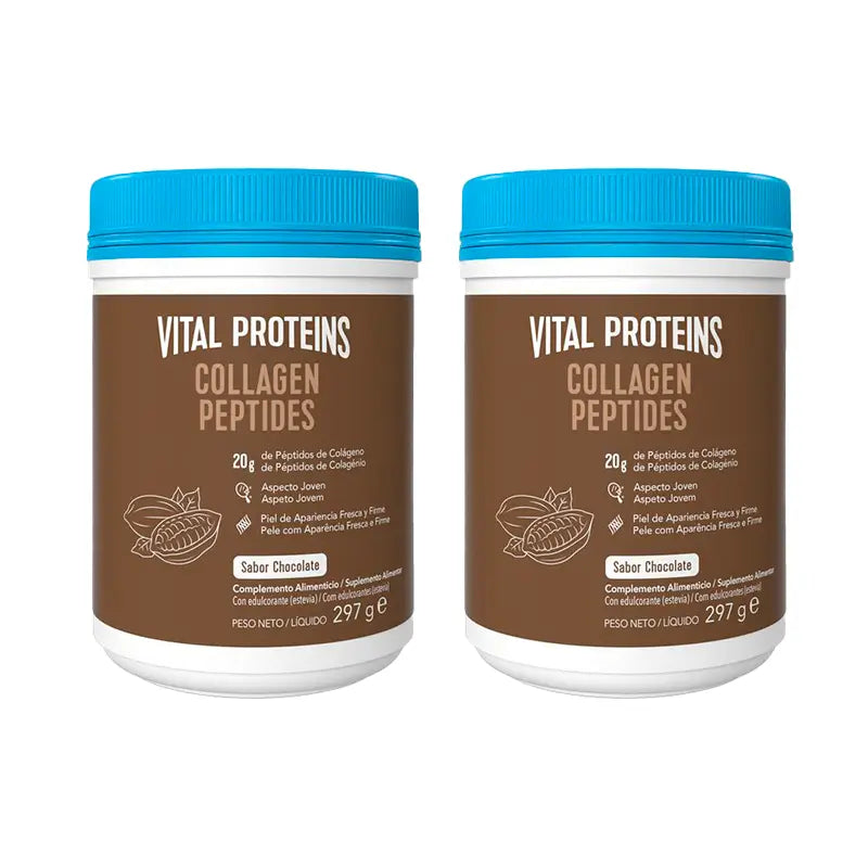 Vital Proteins  Duplo Péptidos De Colágeno Sabor Chocolate 2x 297 gr