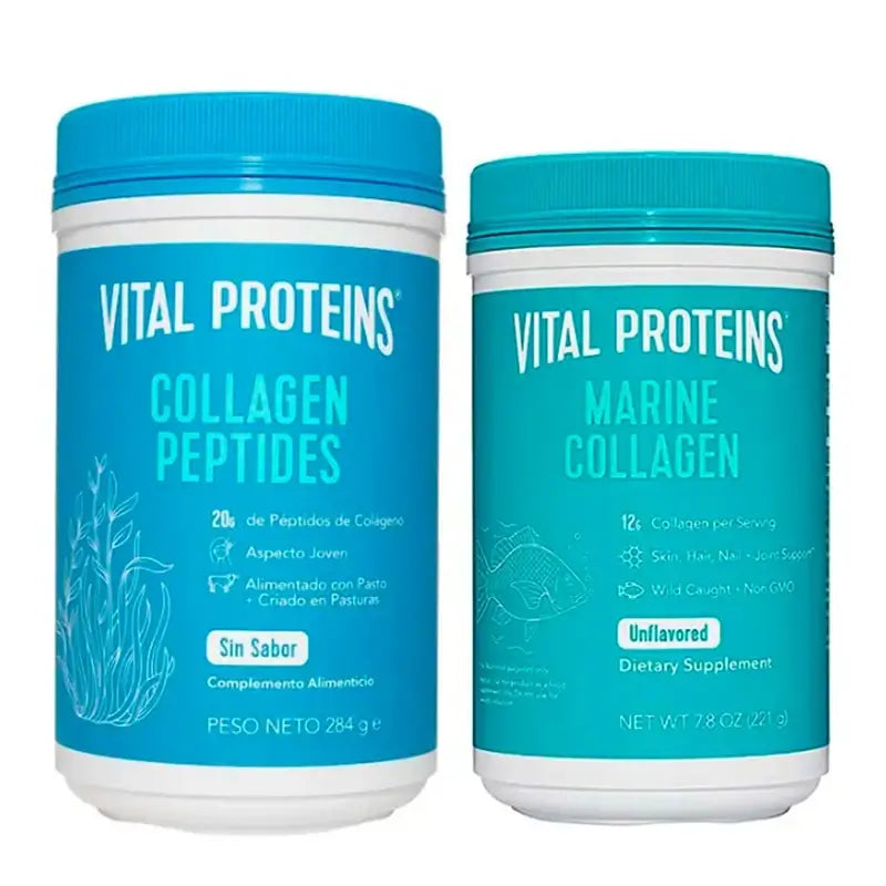 Vital Proteins Pack Ahorro Colágeno Vital Proteins Neutro Péptidos y Marino