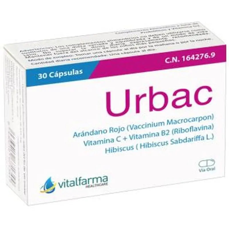 Vitalfarma Urbac 30Cap. 