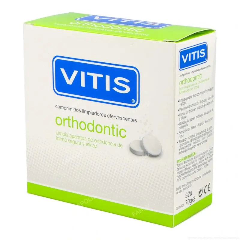 VITIS Orthodontic comprimidos Limpiadores Efervescentes 32 comprimidos