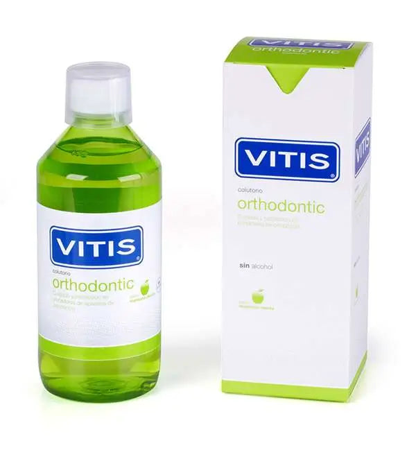 VITIS Orthodontic Colutorio Sabor Manzana Menta 500 ml