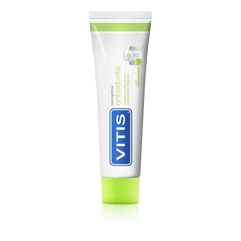 VITIS Orthodontic Pasta Dentífrica Sabor Manzana Menta 100 ml