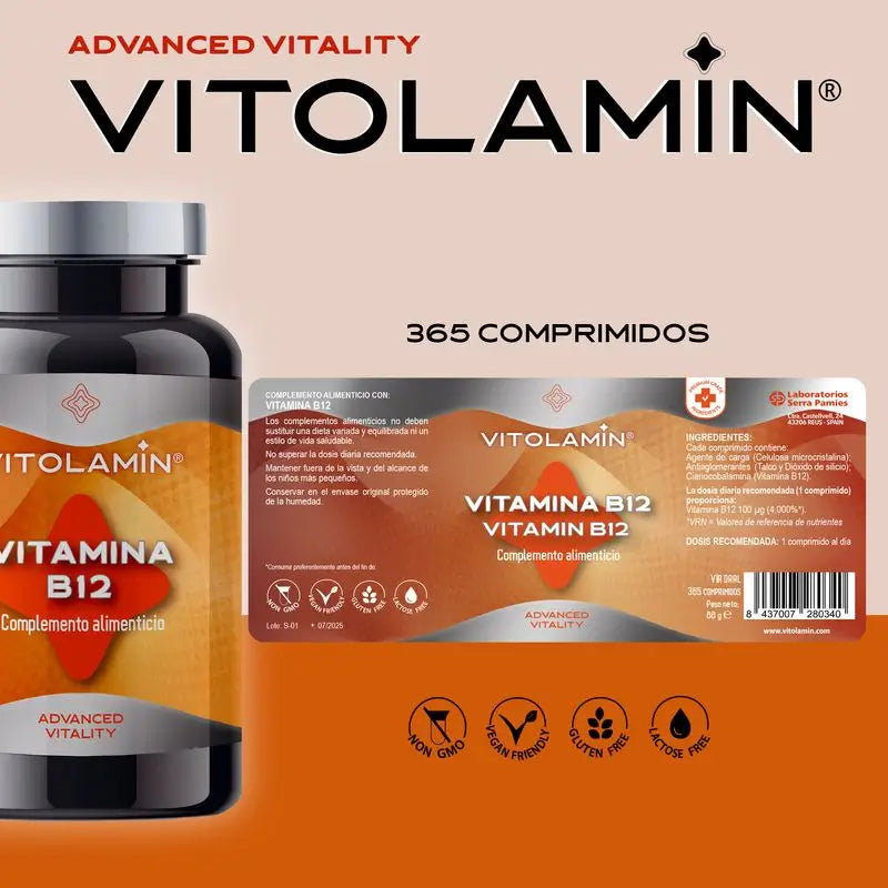 Vitolamin vit.b12 100 µg 365 compr