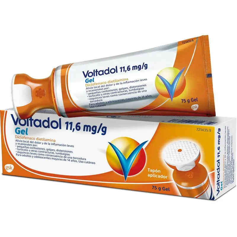 Voltadol Gel Tópico con Tapón Aplicador 75 gr