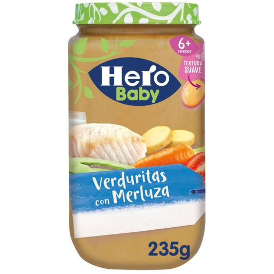 Hero Baby Tarrito Hero Baby Verduritas Con Merluza, 235 Gr