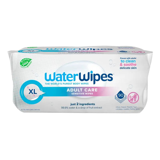 Waterwipes Toallitas Adultos Pack, 3 X 30 Unidades