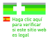 Logo verde sobre hacer clic para ver que el sitio es legal que avala a Farmaciasdirect