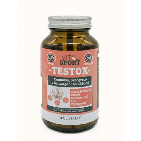 Webotanix Testox 60 Capsulas Vitalsport , 50 gr