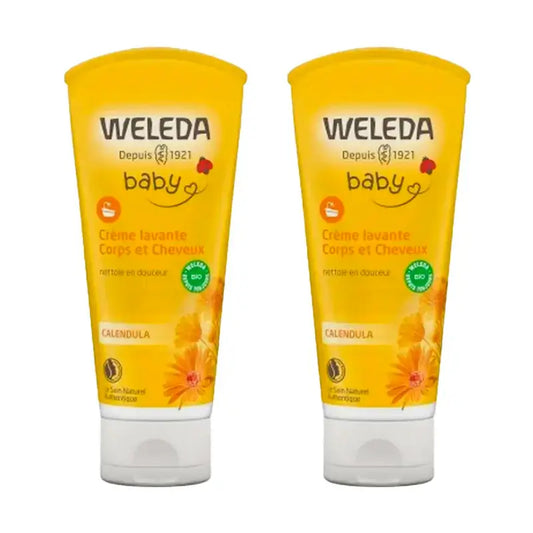 Weleda Baby Champú Y Gel De Ducha Caléndula , 2 x 200 ml