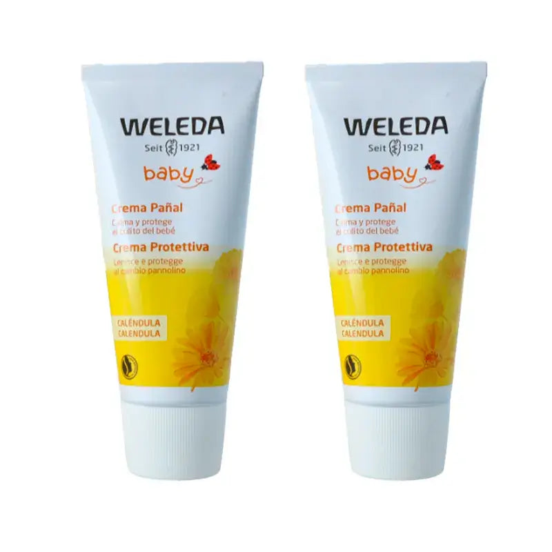 Weleda Baby Crema Pañal De Caléndula , 2 x 75 ml