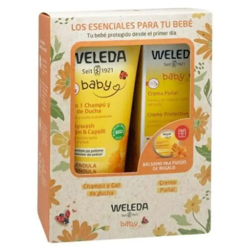 Weleda Set Cuidado Esencial Bebe Champu-Gel+Crema Pañal