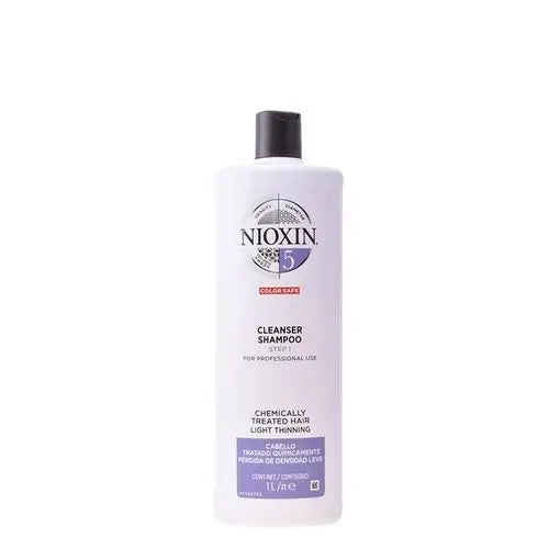 Wella Nioxin Clean Champu Sistema 5 Cabello Tratado Leve 300 Ml 