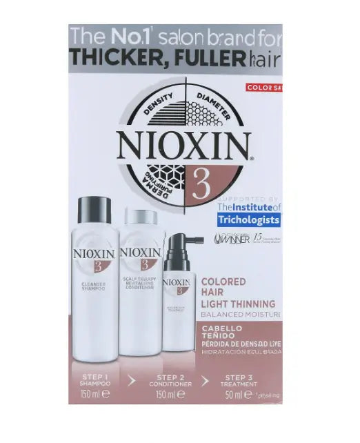 Wella Nioxin Trial Kit Sistema 3 Cabello Teido Leve 