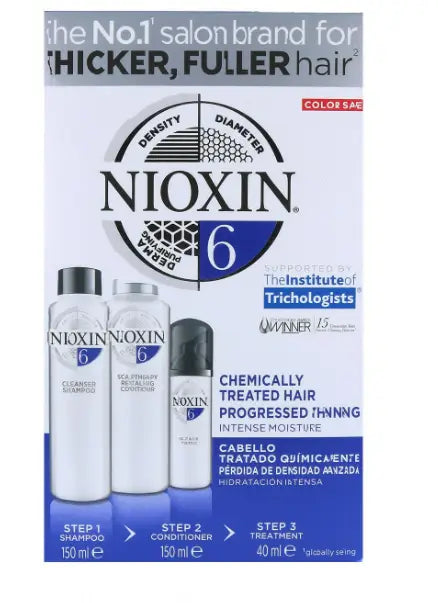 Wella Nioxin Trial Kit Sistema 6 Cabello Tratado Avanzado 