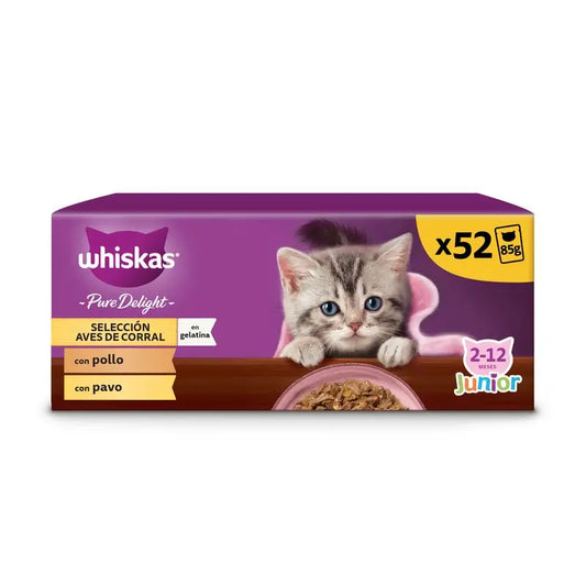 Whiskas Pure Delight Junior Aves 13X4X85Gr