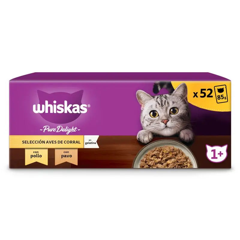 Whiskas Pure Delight Seleccion Aves 13X4X85Gr