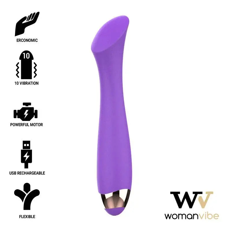 Womanvibe  Mandy Vibrador Recargable Silicona Punto "K"