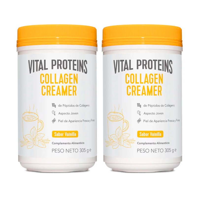 Vital Proteins Duplo  Crema en Polvo de Colágeno Sabor Vainilla 2x 305g