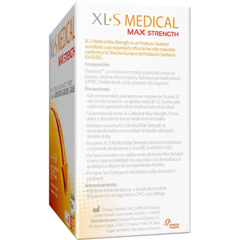 XLS Medical Max Strength 120 comprimidos