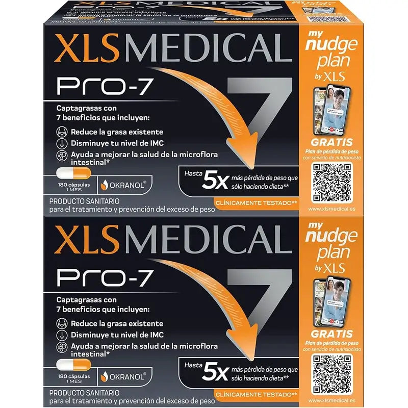 XLS Medical PRO 7 Comprimidos Pack, 2 unidades