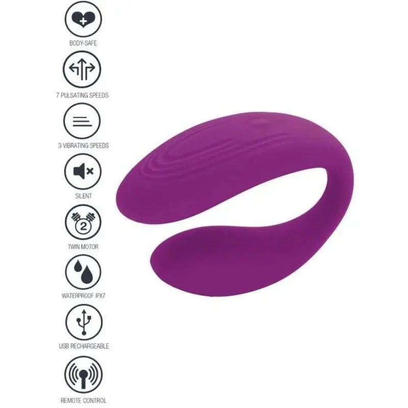 Xocoon Bound Love Vibrador Para Parejas Morado 