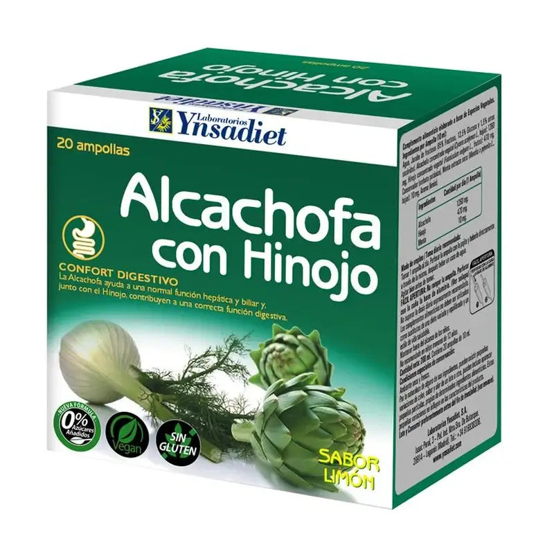 Ynsadiet Alcachofa-Hinojo 20Amp.