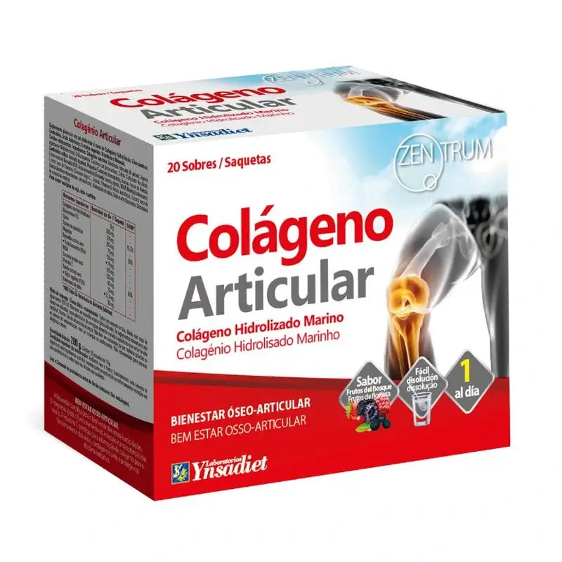 Ynsadiet Colageno Articular 20 Sobres Zentrum, 20 sobres