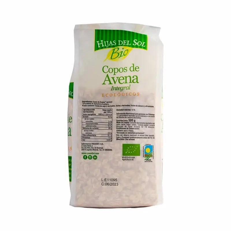 Ynsadiet Copos De Avena, 500 gr