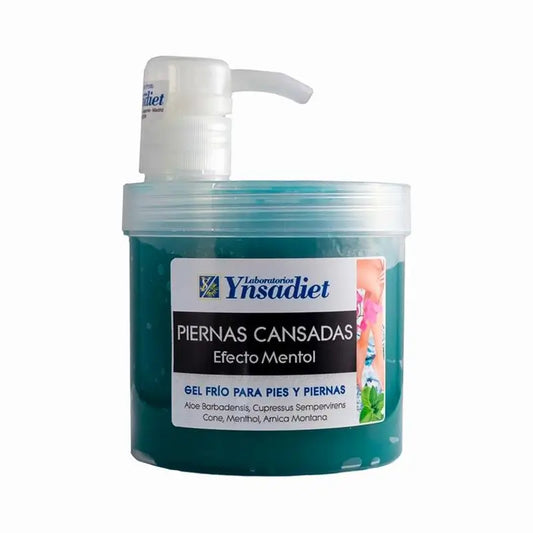 Ynsadiet Gel Piernas Cansadas Efecto Menthol 500Ml.