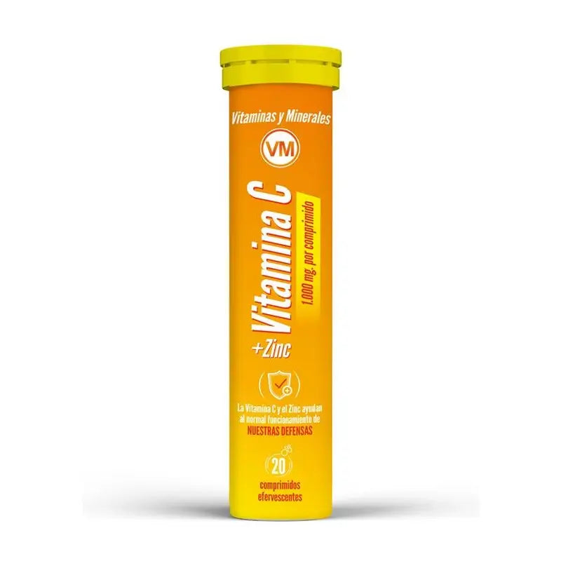 Ynsadiet Vitamina C + Zinc, 20 Comprimidos Efervercentes