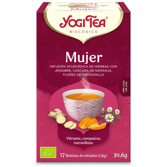 Yogi Tea Yogi Tea Mujer , 17 bolsitas de 1,8 gr