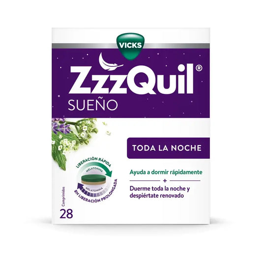 Zzzquil Melatonina, Valeriana Y Vitamina B6, 28 comprimidos