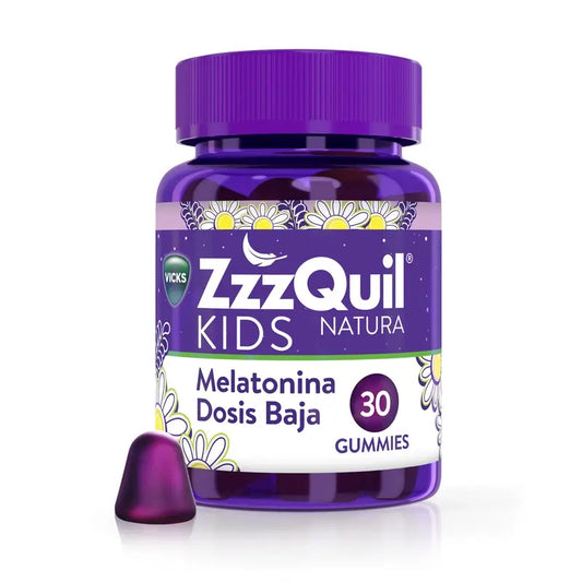 Zzzquil  Natura Kids Melatonina  Dosis Baja A Partir 4 Años , 30 gummies